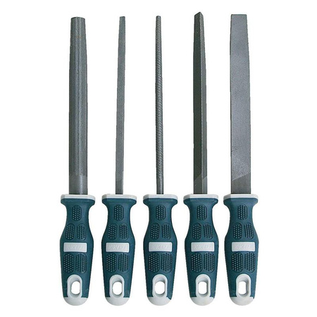 Zestaw 5 pilników 200 mm, twardość 62-68 HRC RAXX