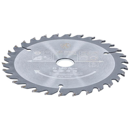Tarcza pilarska z węglika spiekanego Ø 140 x 20 x 2,3 mm, 30 zębów, BGS Diy 3959