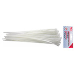 Zestaw opasek kablowych białe 4,8 x 250 mm 50 szt., BGS 1788
