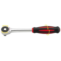 Grzechotka z zabierakiem przetykanym i obrotową rękojeścią 1/2'', 60 zębów 292mm FORMAT