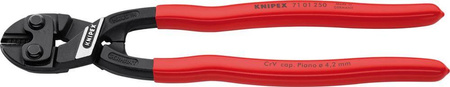 CoBolt® XL kompaktowe szczypce tnące do sworzni, drutów z rękojeściami powlekanymi tworzywem sztucznym 250 mm KNIPEX 71 01 250