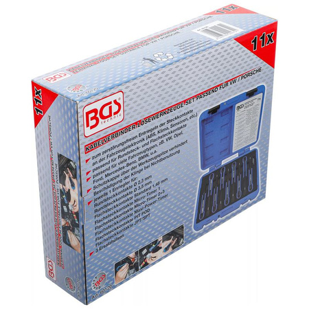 Zestaw narzędzi do rozłączania złączy elektrycznych dla VAG, Porsche 11 szt., BGS 60120