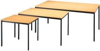 Stół konferencyjny biurowy 80x80cm drewniany buk