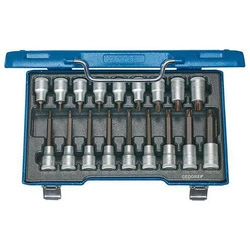 Zest.nasadek wkrętak. 1/2" do śrub z gniazdem Torx 20-T60, 18-cz. GEDORE
