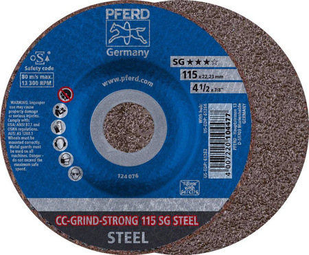 Ściernica tarcz.CC-GRIND STRONG-STEEL 125mm PFERD