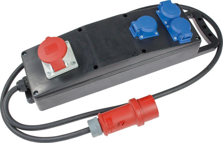 Listwa zasilajaca rozgałężnik pełna guma S2 400 V, 13 A, 11 kW