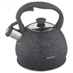 Czajnik z gwizdkiem 2 l na gaz i indukcję, szary marmurek, Klausberg