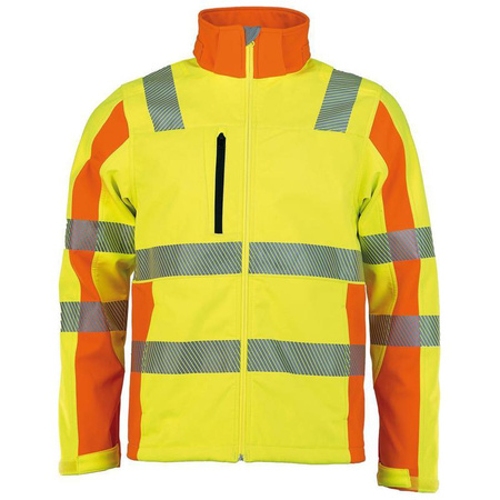 Kurtka ostrzegawcza softshell Prevent żółta rozmiar L