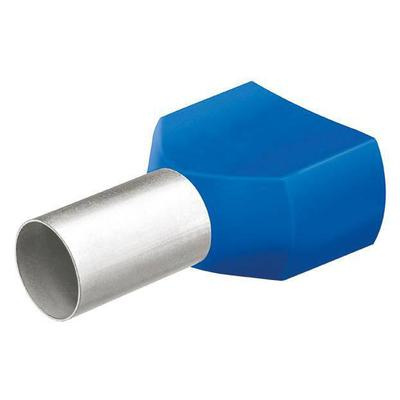 Tulejka kablowa typu Twin z kołnierzem niebieska 2 x 16,0 mm² 25 szt. KNIPEX 97 99 378