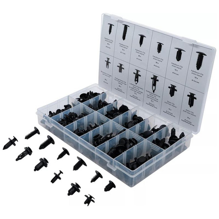 Zestaw spinek tapicerskich i klipsów rozprężnych uniwersalny 19, 2 szt., BGS 9780