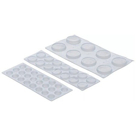 Zestaw odbojników elastycznych przezroczyste 46 szt., BGS Diy 80866