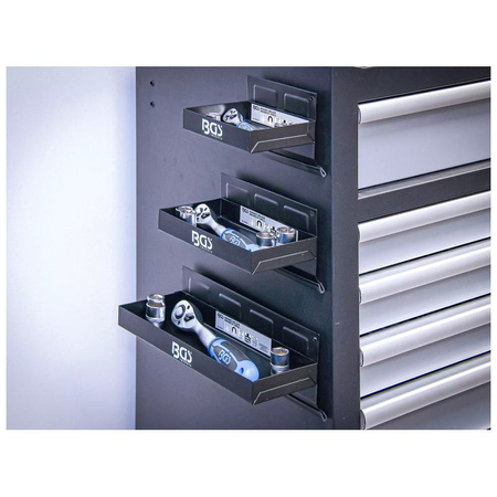 Zestaw półek magnetycznych 150 / 210 / 310 mm 3 szt., BGS 67150