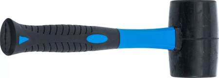 Młotek gumowy Ø 60 mm, 500 g, trzonek z włókna szklanego, BGS 1961