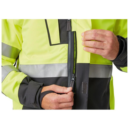 Kurtka zimowa ALNA ostrzegawczo żółto-hebanowa rozmiar 2XL Helly Hansen