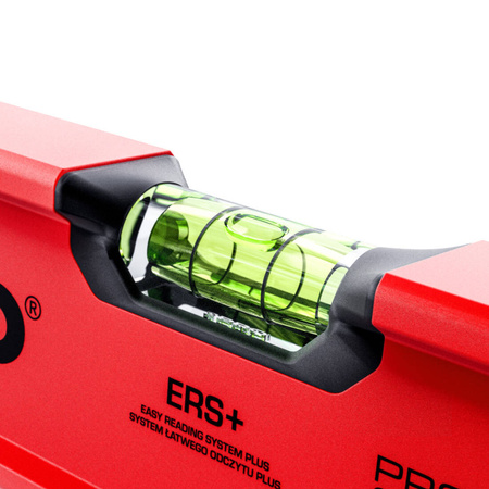 Poziomica 80 cm z uchwytami aluminiowa malowana proszkowo PRO900 Heavy Duty Red PRO