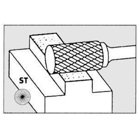 Mały frez trzpie.ze stop. twardych,cylindryczny z uzeb. czolowym 0607 5 3mm 6x7mm Pferd