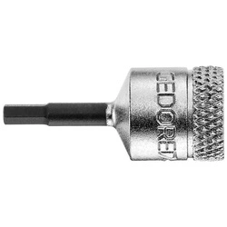 Nasadka wktętakowa 1/4"d.śrub z gniaz.6-kat. 2x28mm GEDORE