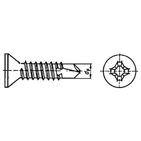 Wkręty samowiercące DIN 7504 O PH 3,9x38mm 100szt E-NORMpro