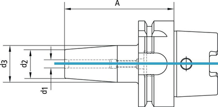 Oprawka skurczowa D69863A HSK-A63 25x130mm Fortis