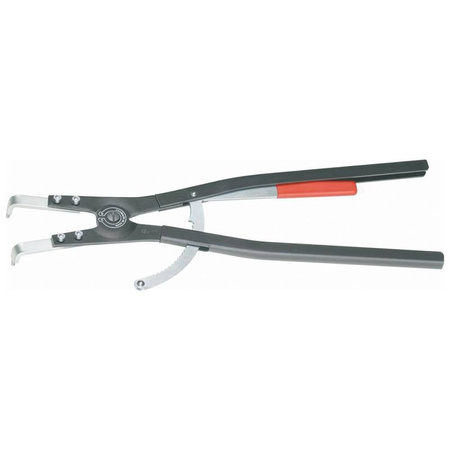 Szczypce do pierścieni osadniczych z mechanizmem blokującym zgięte pod kątem 90° Ø 122-300 mm KNIPEX 46 20 A51