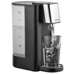 Dozownik gorącej wody, dyspenser, czarny ze srebrnymi elementami ze stali nierdzewnej 2,5l, Klausberg, KB-7877