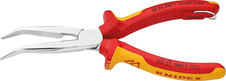 Szczypce tnące półokrągłe wydłużone 200 mm izolowane VDE KNIPEX