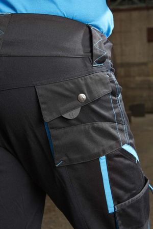 Spodnie FORTIS H 24 czarno-turkusowe rozmiar 98