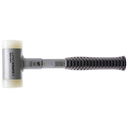 Bezodrzutowy młotek ze stalowym trzonkiem i miękkimi obuchami Ø 35 mm, SIMPLEX 3377 HALDER