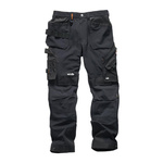 Spodnie z kieszeniami kaburowymi Pro Flex Plus, czarne, Rozmiar 44 L, Scruffs T54757.9