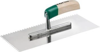 Kielnia ząbkowana INOX 280x130mm 4x4mm FORTIS