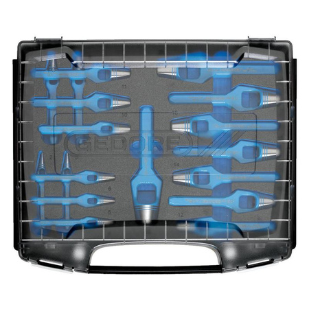 Zestaw wykrojników ⌀ 2-22 mm do miękkich materiałów w i-BOXX® 72, Gedore 1101-570500, 2963469
