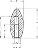 Uchwyt obły gwint wewnętrzny 0600C 30mm M10 3szt