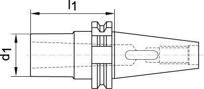 Tuleja redukc.DIN69871ADB ksztalt B SK50/MK2 FORTIS