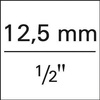 Listwa na nasadki z 16 gniazdami z 4-katem 1/2" 580mm GEDORE