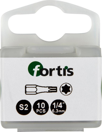 Bit Torsion 1/4" DIN3126 C63 T15x25mm 10szt. Fortis