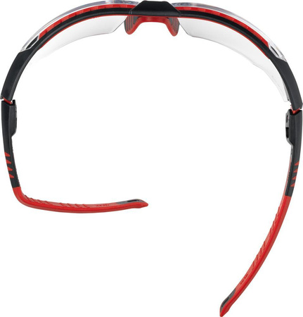 Okulary AVATAR szare zauszniki czarno-czerwone Honeywell