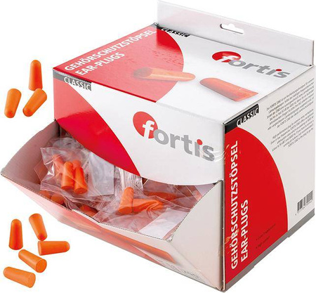 Zatyczki ochronne do uszu stopery pudełko 200 par FORTIS