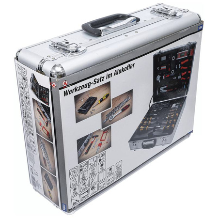 Zestaw narzędzi w walizce aluminiowej 129 szt., BGS Diy 2204