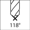 Wiertło krótkie DIN6539 pełnowęglikowe, TiALN,typ N, chwyt cylindryczny 4,60mm FORMAT