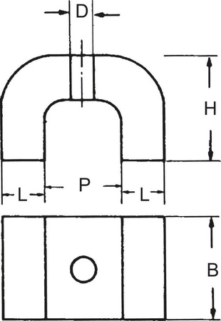 Magnes mostkowy 30,0x20,0x20,0mm FORTIS
