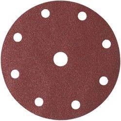 Ściernica tarczowa na rzep, do drewna 150mm K80 9 otworów FORMAT