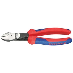 Szczypce tnące boczne o zwiększonym przełożeniu z rękojeściami wielokomponentowymi 250 mm KNIPEX 74 02 250