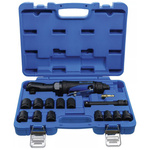 Zestaw wkrętaków pneumatycznych z grzechotką 12,5 mm (1/2") 102 Nm 14 szt., BGS 70192