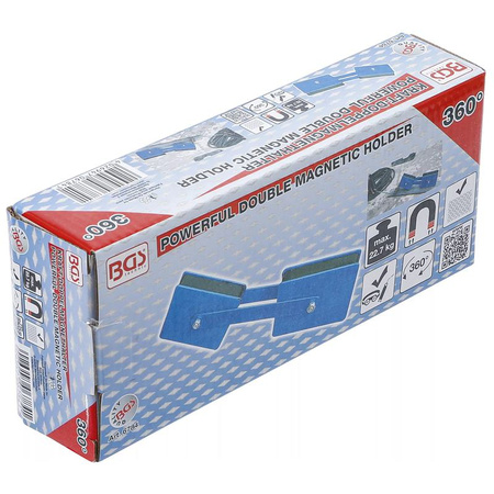 Podwójny uchwyt magnetyczny regulowany kąt 22,7 kg, BGS 6784