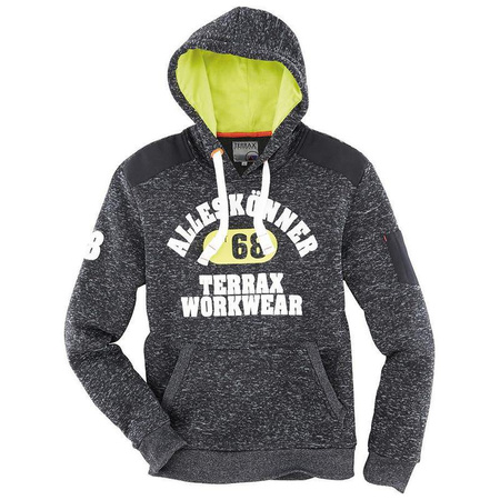 Dzianinowa bluza polarowa rozmiar 2XL melanż/limonka