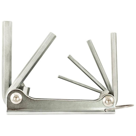 Zestaw kluczy imbusowych 3-10 mm w metalowym uchwycie FORTIS, zestaw 6 szt.