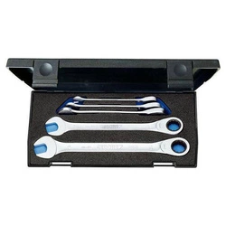 Zest.kluczy płaskich z grzechotką pierścieniowa 8-19mm, 5-cz. GEDORE