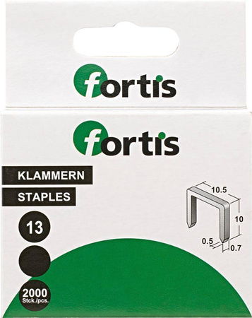 Zszywki do zszywacza młotkowego 6mm 2000szt FORTIS