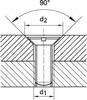 Wiertło stopniowe wielołysinkowe DIN8374 HSS 90° M8 FORMAT
