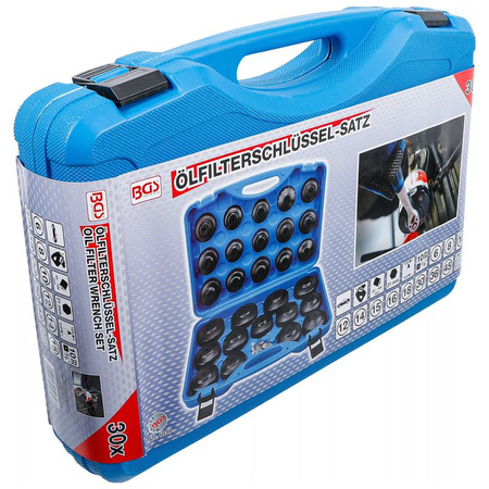 Zestaw kluczy do filtrów oleju 30 szt., BGS 1039
